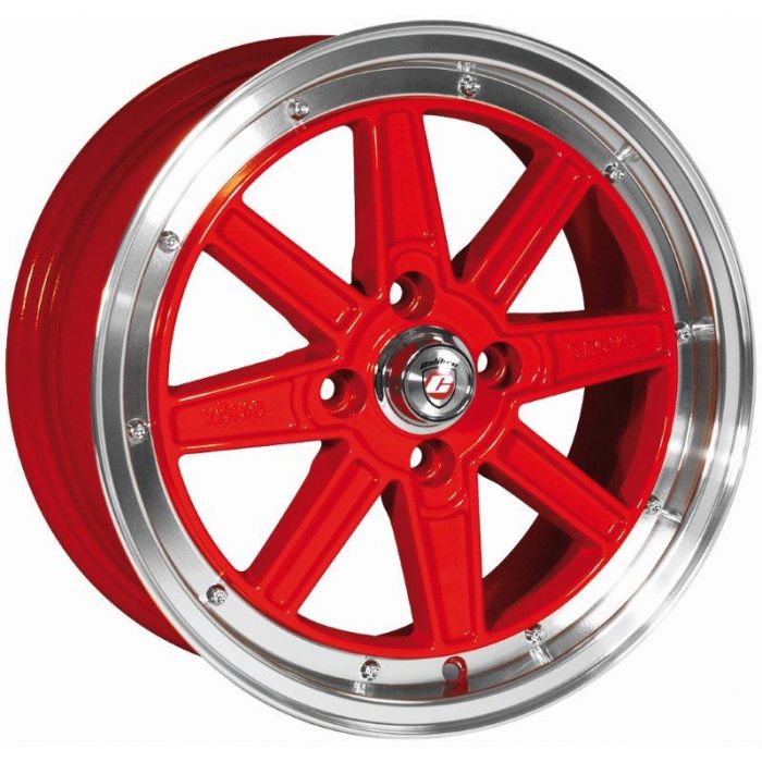 Calibre Bomb 7x15 4x100 / 38 / 73.1  Punainen / kiilloitettu lippa