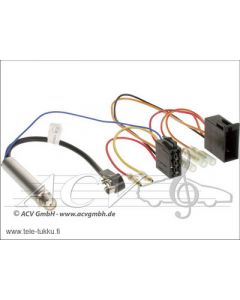 Radioadapterijohto Audi, Seat, Skoda ,VW <-03 +antennivirransytt ISO